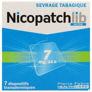 NICOPATCHLIB Dispositif transdermique 7 mg/24 heures, boîte 7 sachets