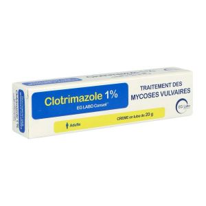 CLOTRIMAZOLE EG LABO CONSEIL Crème 1 %, boîte 1 tube 20 g