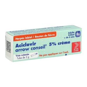 Aciclovir Arrow Conseil 5 Pour Cent Creme 1 Tube(S) Aluminium De 2 G