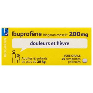 Ibuprofene Biogaran Conseil 200 Mg Comprime Pellicule B/20