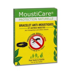 Mousticare Bracelet anti-moustiques noir