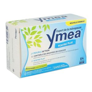 YMEA VENTRE PLAT BT 64 GELULES