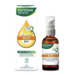 PHYTOSUN AROMS HUILE VEGETALE BIO Huile végétale de ricin bio, fl 50 ml