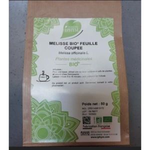MELISSE BIO FEUILLE COUPEE IPHYM Feuille de mélisse bio, coupée, vrac, sac 50 g