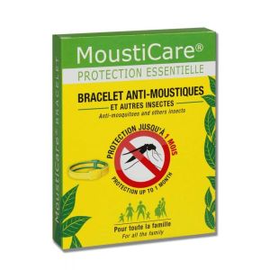 Bracelet anti-moustiques jaune et vert