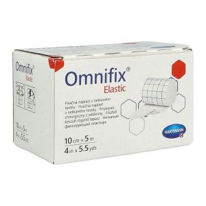 OMNIFIX ELASTIC Bande adhésive multiextensible en non tissé, 5 m x 10 cm, rouleau (ref. 900609), unité