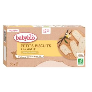 Babybio Petits Biscuits à la Vanille, farine de France BIO - dès 12 mois 160 g