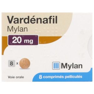 MYLAN VARDENAFIL 20MG BOITE DE 8 COMPRIMES