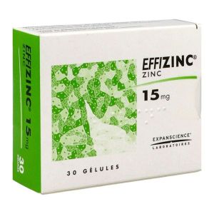 EFFIZINC Gélule 15 mg, boîte 30