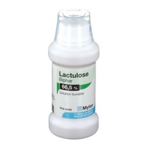 Lactulose Biphar 66,5 % Solution Buvable 200 Ml En Flacon Pehd Avec Godet