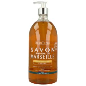 Beauterra Savon Liquide De Marseille Vanille-Miel Flacon 1 L 1