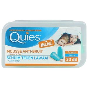 Quies Mini Protection Auditive Mousse 3 Paires