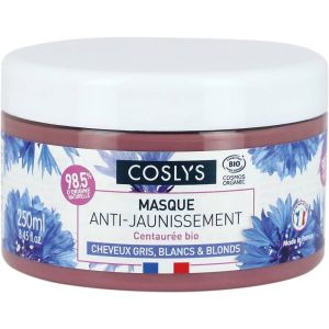 Coslys Masque cheveux anti-jaunissement gris et blancs BIO - pot 250 ml