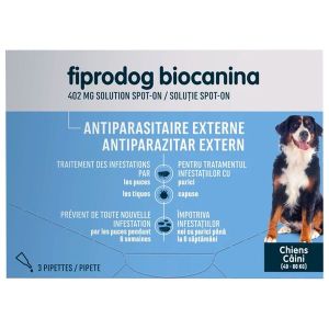 Fiprodog 402Mg Solution Spot-On Pour Tres Grands Chiens Pipette 4,02 Ml 3