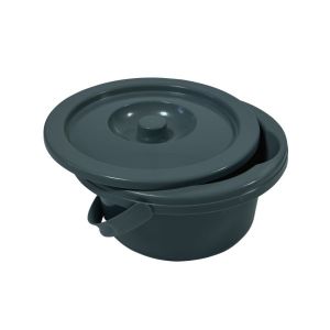 Herdegen Seau Pour Fauteuil Garde-Robe (Seaux Gris Avec Couvercle) 1