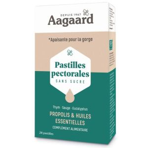 Aagaard Pastilles pectorales - 28 pastilles