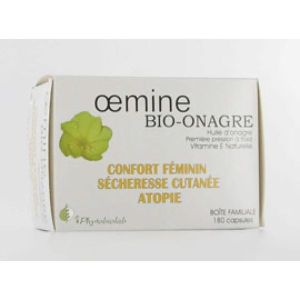 OEMINE BIO ONAGRE Capsule, complément alimentaire bio à l'huile d'onagre et vitamine E, bt 180