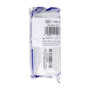 BIPLATRIX Bande plâtrée pour immobilisation, à prise ultrarapide 1 minute 35, 2 m x 10 cm (ref. 600100), unité