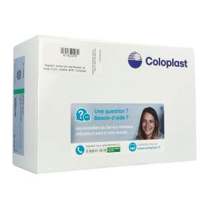 Alterna® Plus vidable emboîtable - Boîte de 30 poches transparentes maxi (700 ml) avec filtre et clamp intégré - diamètre 40 mm Référence: 139749