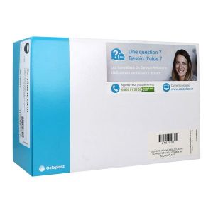 SENSURA MIO VISIO POCHE OUVERTE MAXI Poche vidable système 1 pièce, à découper, textile neutre opaque, noir, diam 10 mm à 55 mm (ref. 189949), bt 30