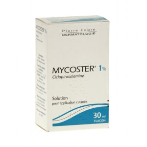 MYCOSTER (ciclopirox olamine) solution pour application locale 30 ml en flacon