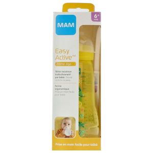 MAM EASY ACTIVE BIBERON Biberon à vis complet, 2ème âge, débit X, coloré, 330 ml, unisexe, unité