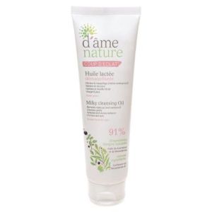 D'AME NATURE COUP D'ECLAT HUILE LACTEE DEMAQUILLANTE Huile lactée démaquillante, tube 150 ml