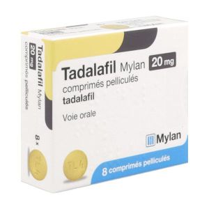 MYLAN TADALAFIL 20 MG BOITE DE 8 COMPRIMES