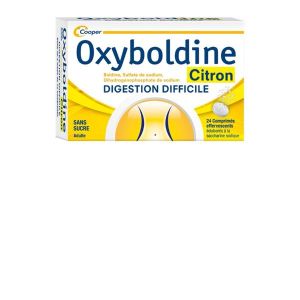 Oxyboldine Citron Sans Sucre Comprime Effervescent Edulcore A La Saccharine Sodique B/24