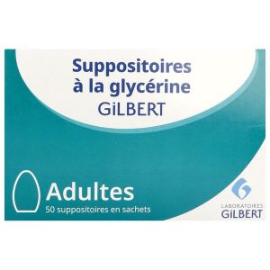 SUPPOSITOIRE A LA GLYCERINE GILBERT ADULTE Suppositoire, sachet 50