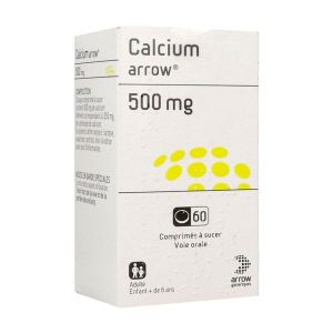 CALCIUM ARROW Comprimé à sucer 500 mg, flacon 60