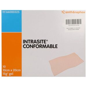INTRASITE CONFORMABLE Pansement hydrogel, 10 cm x 20 cm, bt 10