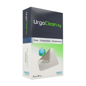 URGOCLEAN AG Pansement avec fibres poly-absorbantes et matrice TLC-Ag, 10 cm x 6 cm, bt 16
