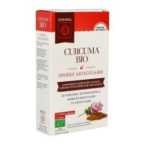DAYANG PLANTE UNITAIRE BIO CURCUMA Gélule, complément alimentaire à base de curcuma et poivre noir biologiques, bt 15