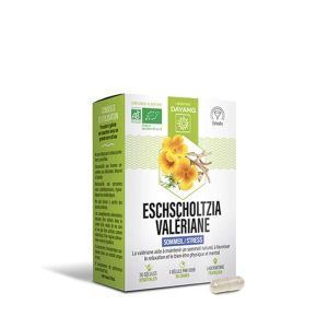 DAYANG GELULE ESCHSCHOLTZIA VALERIANE BIO Gélule, complément alimentaire à base de valériane et d'eschscholtzia, bt 30