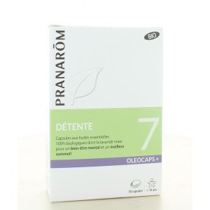 Pranarôm Oléocaps+ 7 Détente Bio 30 Capsules