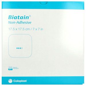 BIATAIN NON ADHESIVE Pansement hydrocellulaire absorbant, non adhésif, stérile, 17,5 cm x 17,5 cm (ref. 334180), bt 10