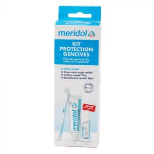 Meridol Kit Gencives (Brosse A Dents Dentifrice Bain De Bouche) 1