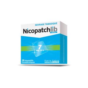 Nicopatchlib 7 Mg/24 Heures (Nicotine) Dispositif Transdermique Dispositif Transdermique En Sachet (Papier / Polyester / Aluminium / Resine De Copolym