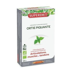 Superdiet Ortie piquante BIO- coffret 20 ampoules de 15 ml