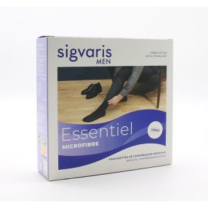 Sigvaris Homme Essentiel Microfibre Classe 2 Chaussette Anthracite Extra Extra Large Normal 2