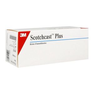 SCOTCHCAST PLUS Bande de synthèse pour immobilisation, blanc, 3,6 m x 12,5 cm (ref. MM05B), unité