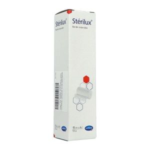 STERILUX Bande extensible pour pansement, 4 m à l'étirage x 15 cm (ref. 241576/1), unité