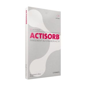 Actisorb 10,5Cm*19Cm Pansement Bt 12