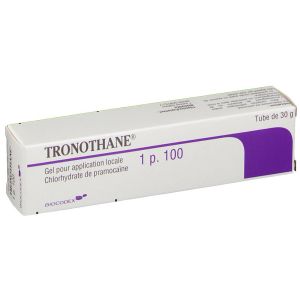 TRONOTHANE 1 POUR CENT gel pour application locale 1 tube(s) avec canule aluminium verni polyéthylèn