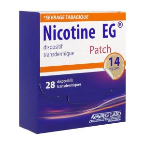 Nicotine Eg 14 Mg/24 H Dispositif Transdermique Dispositif Transdermique En Sachet (Papier/Aluminium/Polyamide/Polyacrylonitrile) B/28