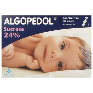 ALGOPEDOL SUCROSE 24 % Unidose, dispositif médical à base de saccharose à 24 % à usage pédiatrique, bt 5