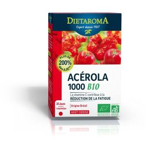 Dietaroma - Acérola 1000 Cerise BIO - 24 comprimés