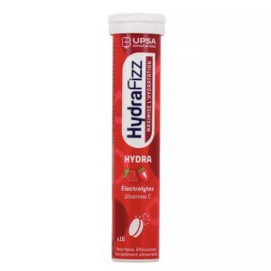 Hydrafizz Fraise (Comprimes Effervescents) Comprimes Tube 16