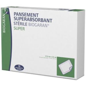 Biogaran Conseil Pansement Super Absorbant Sterile Super 17,5 Cm X 23 Cm Boite 10